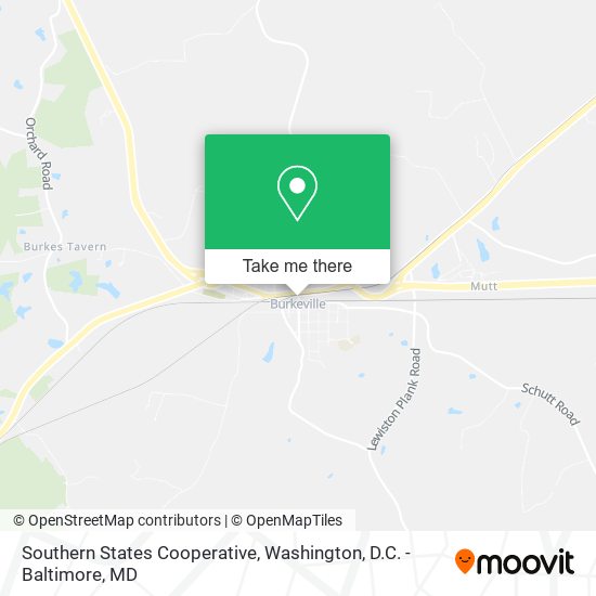 Southern States Cooperative map