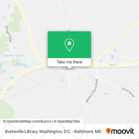 Burkeville Library map