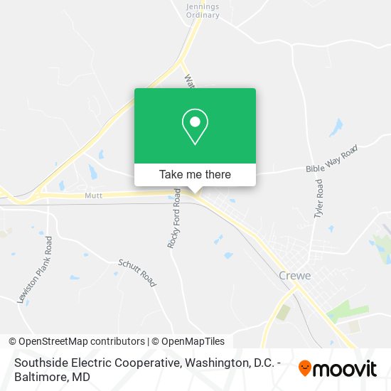 Southside Electric Cooperative map