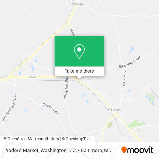Yoder's Market map