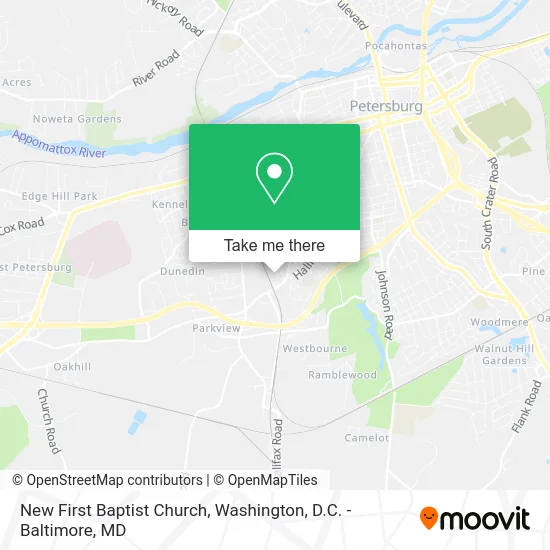 New First Baptist Church map