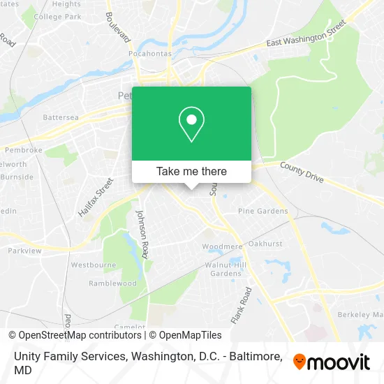 Unity Family Services map