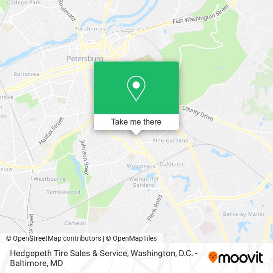 Hedgepeth Tire Sales & Service map