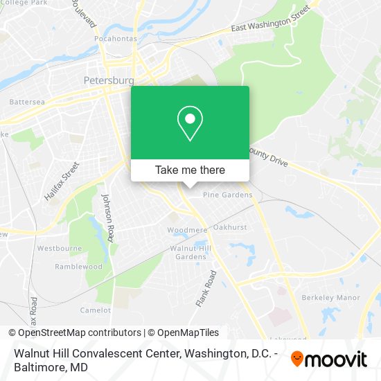 Walnut Hill Convalescent Center map