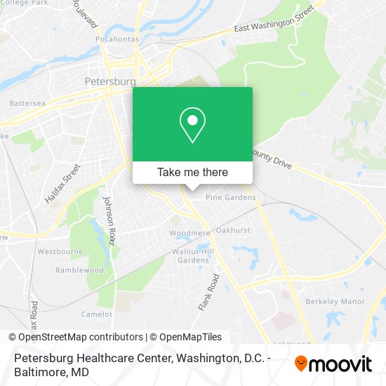 Petersburg Healthcare Center map