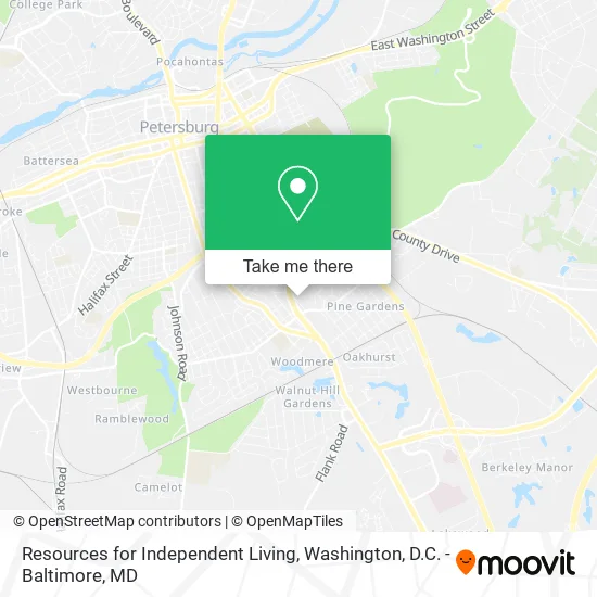 Resources for Independent Living map