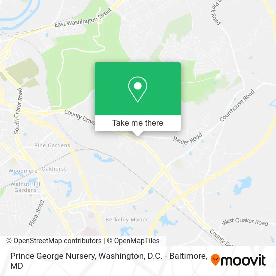 Prince George Nursery map