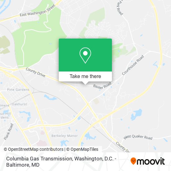 Mapa de Columbia Gas Transmission