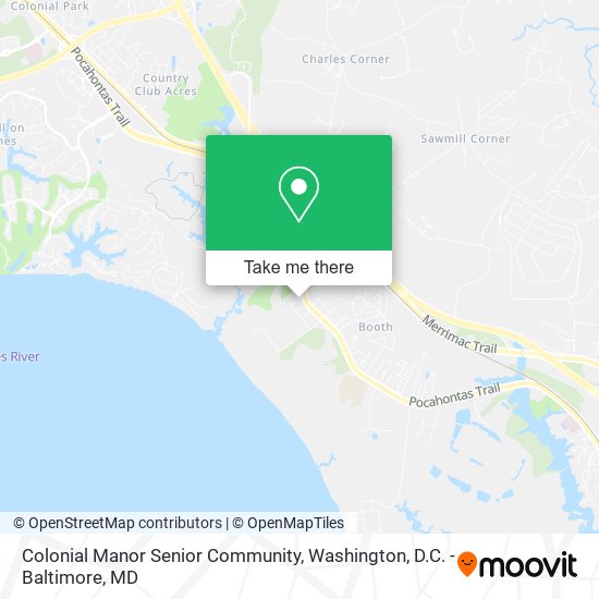 Mapa de Colonial Manor Senior Community