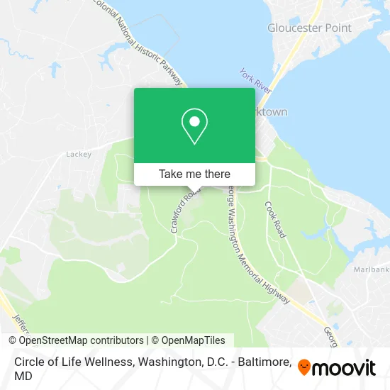 Circle of Life Wellness map