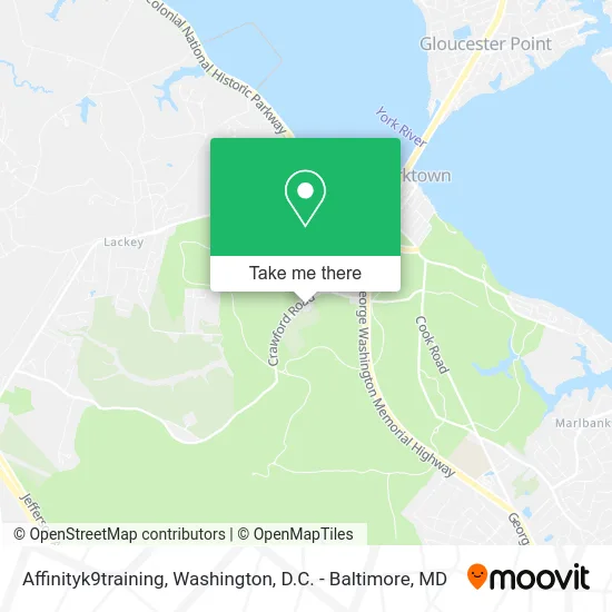 Affinityk9training map