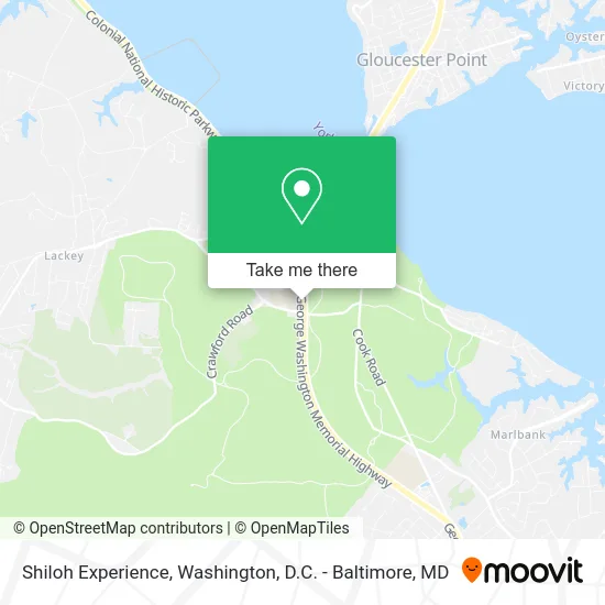 Shiloh Experience map