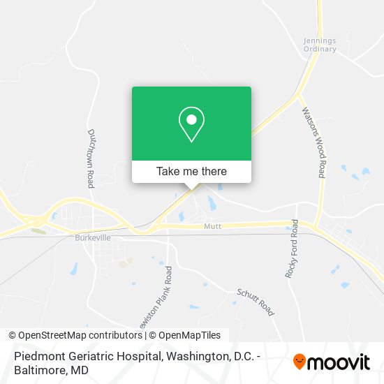 Piedmont Geriatric Hospital map