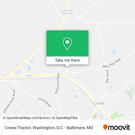 Mapa de Crewe Tractor