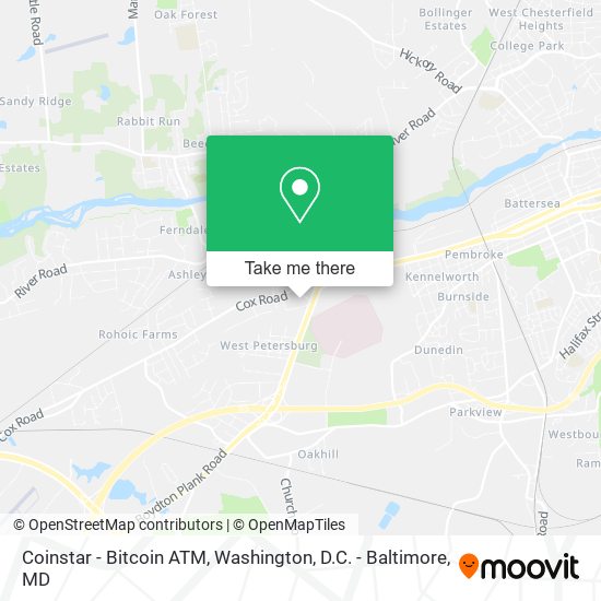 Mapa de Coinstar - Bitcoin ATM