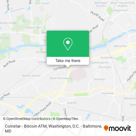 Mapa de Coinstar - Bitcoin ATM