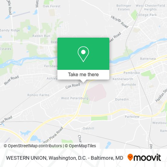 WESTERN UNION map