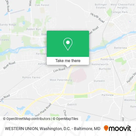 Mapa de WESTERN UNION