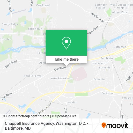 Mapa de Chappell Insurance Agency