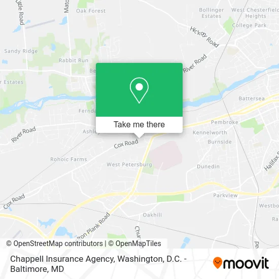 Chappell Insurance Agency map