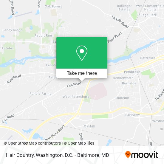 Hair Country map