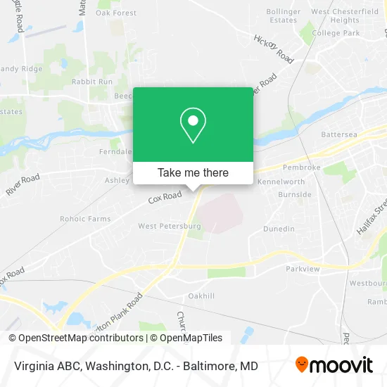 Mapa de Virginia ABC
