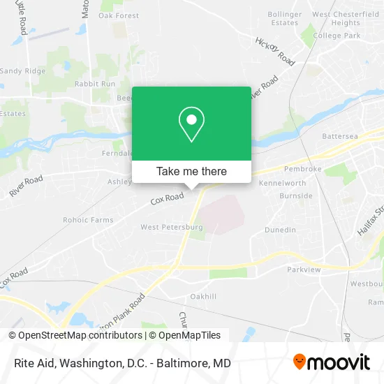 Mapa de Rite Aid