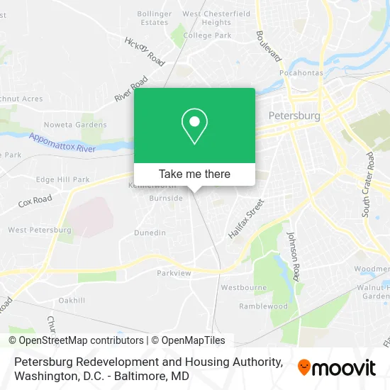 Petersburg Redevelopment and Housing Authority map