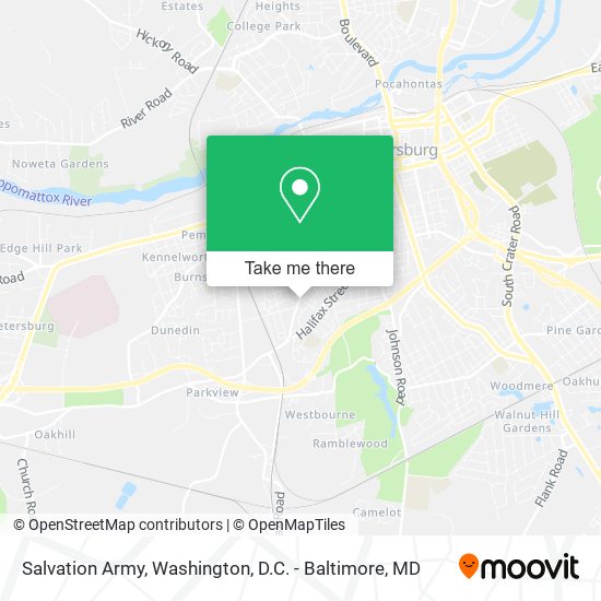 Salvation Army map