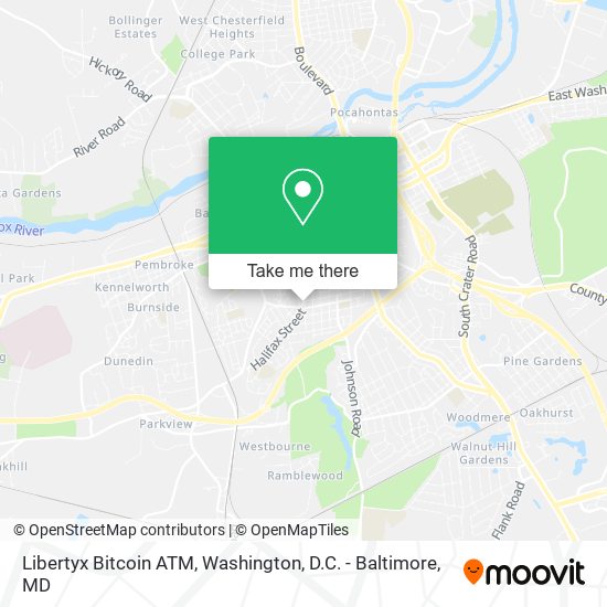 Mapa de Libertyx Bitcoin ATM