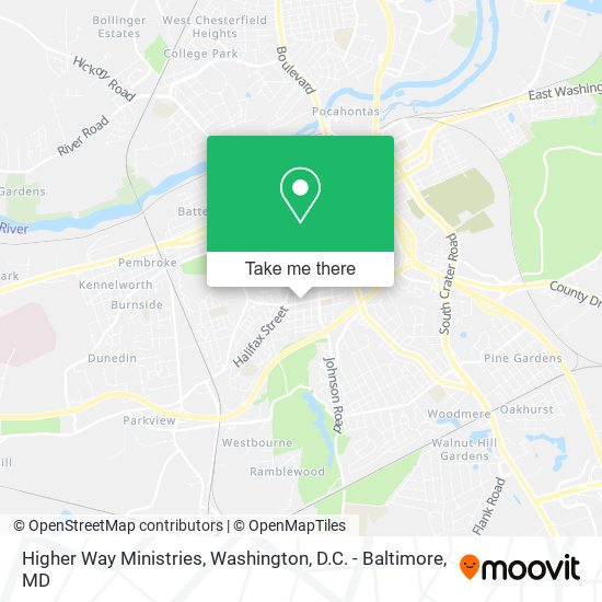 Higher Way Ministries map
