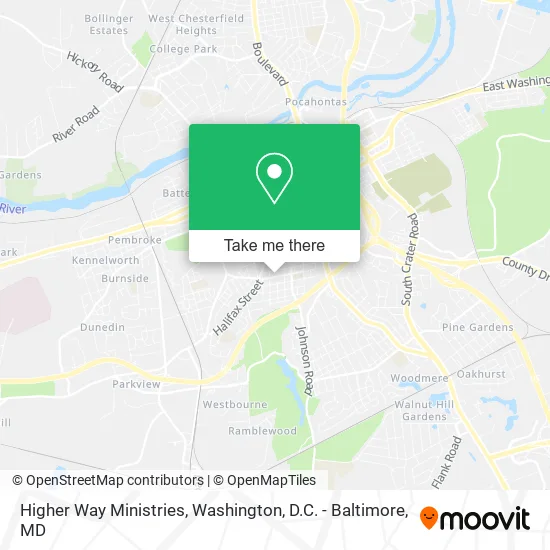 Higher Way Ministries map