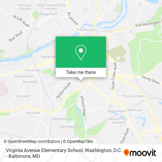 Virginia Avenue Elementary School map