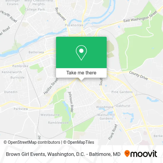 Brown Girl Events map