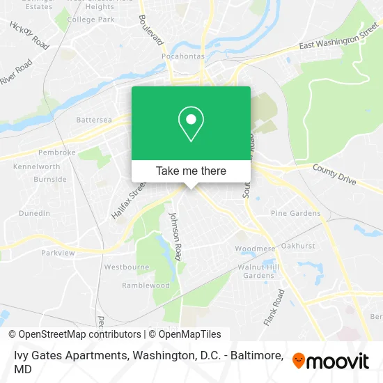 Ivy Gates Apartments map