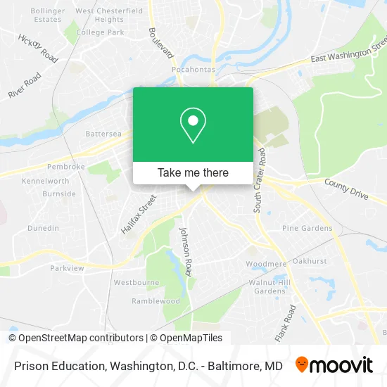 Prison Education map