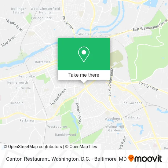 Canton Restaurant map