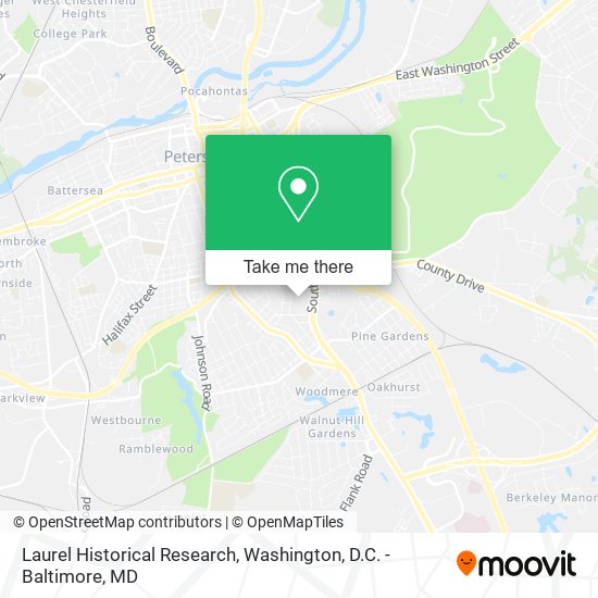 Laurel Historical Research map
