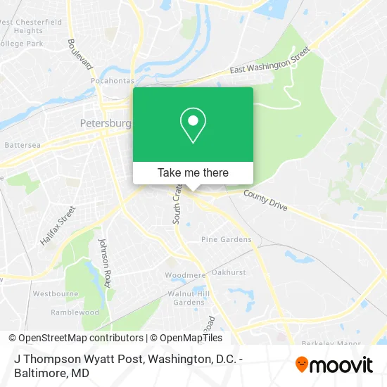 J Thompson Wyatt Post map