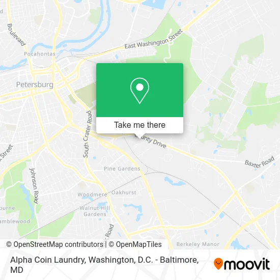 Alpha Coin Laundry map