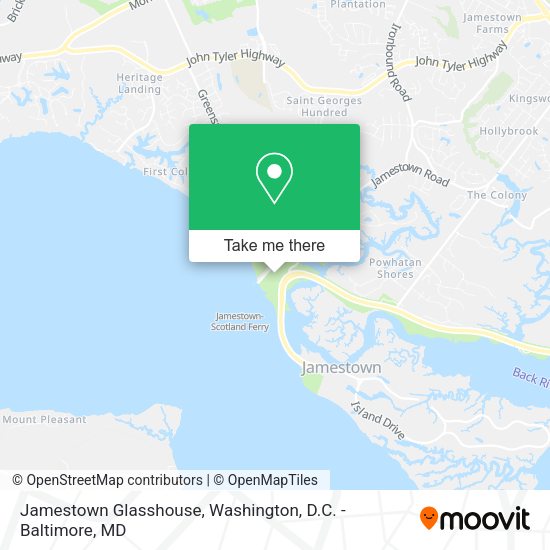Mapa de Jamestown Glasshouse