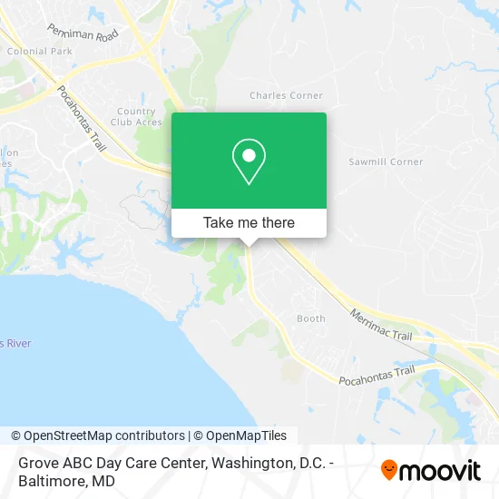 Grove ABC Day Care Center map