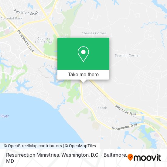 Resurrection Ministries map