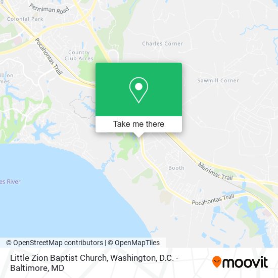 Little Zion Baptist Church map