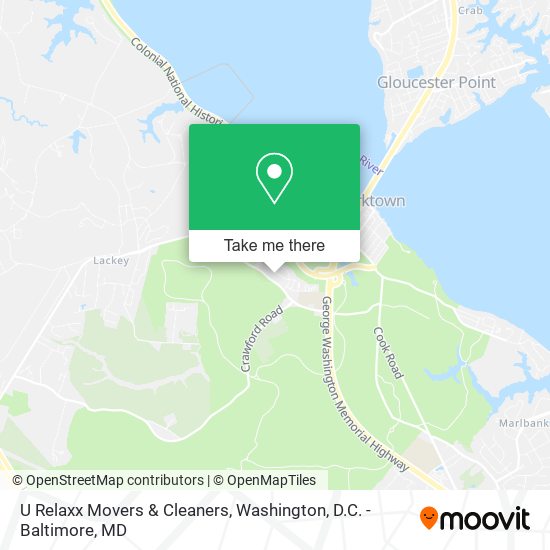 U Relaxx Movers & Cleaners map