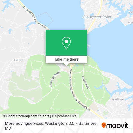 Moremovingservices map