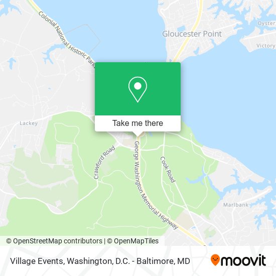 Village Events map