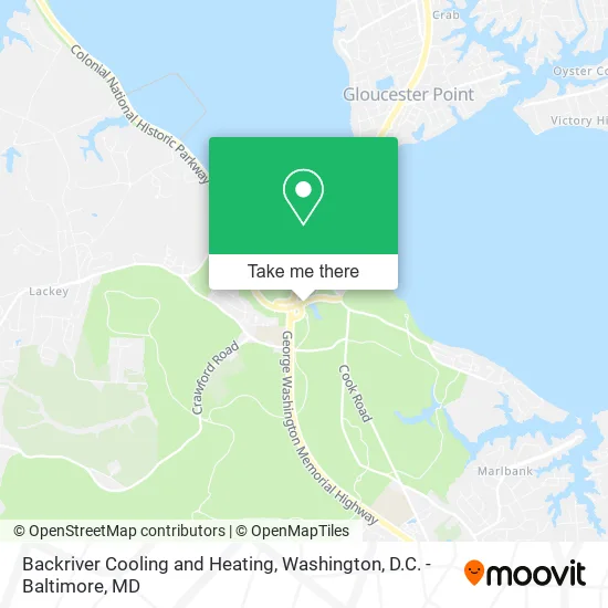 Backriver Cooling and Heating map