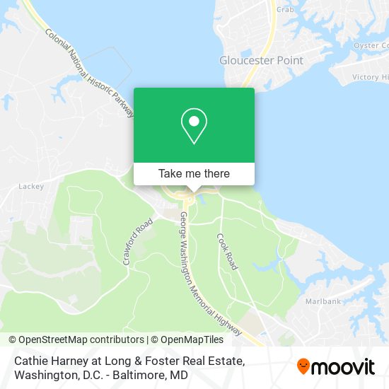 Cathie Harney at Long & Foster Real Estate map
