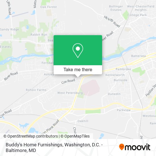 Buddy's Home Furnishings map